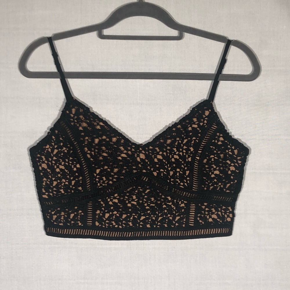 PACSUN Kendall&Kylie Black lace v top